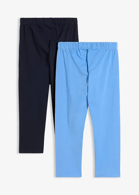 Caprileggings i ekologisk bomull (2-pack), bonprix