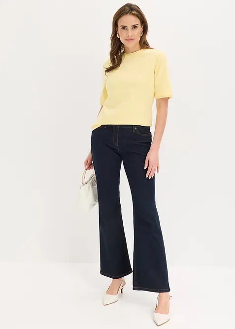 Topp med spetskant, bonprix