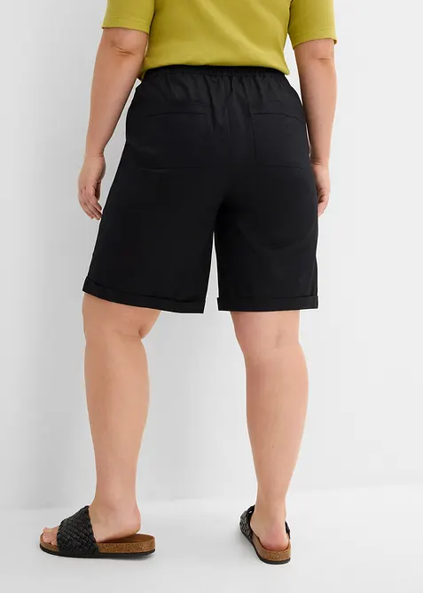 Papertouch-bermudas av bomull, bonprix