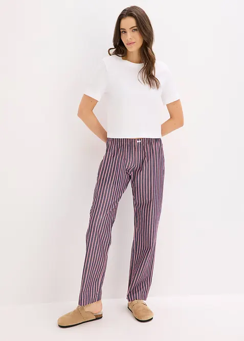 Pyjamas med v&auml;vd byxa, bonprix