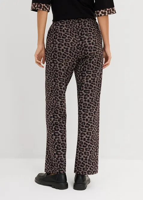 Leopardm&ouml;nstrad Sweatbyxa, bonprix