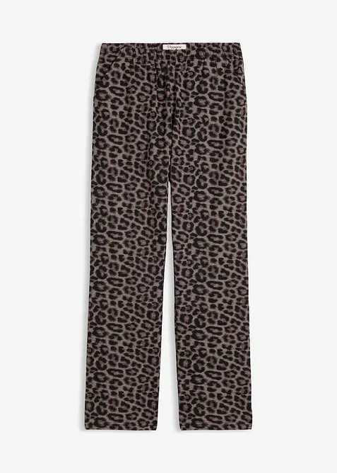 Leopardm&ouml;nstrad Sweatbyxa, bonprix