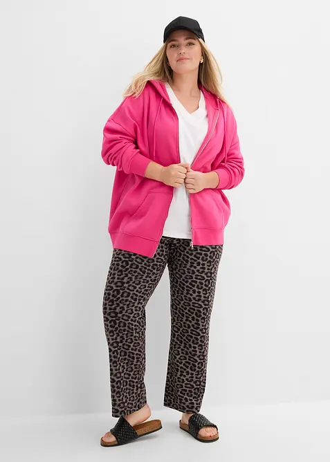 Leopardm&ouml;nstrad Sweatbyxa, bonprix