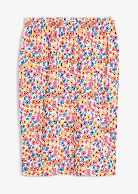 Jerseykjol i viskosmix, bonprix