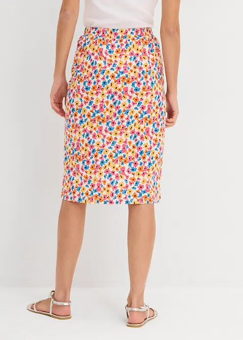 Jerseykjol i viskosmix, bonprix