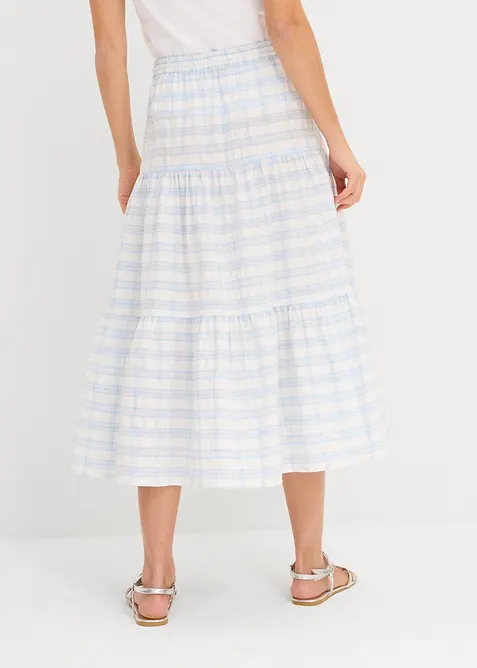 Mellanl&aring;ng kjol i ren bomull, bonprix