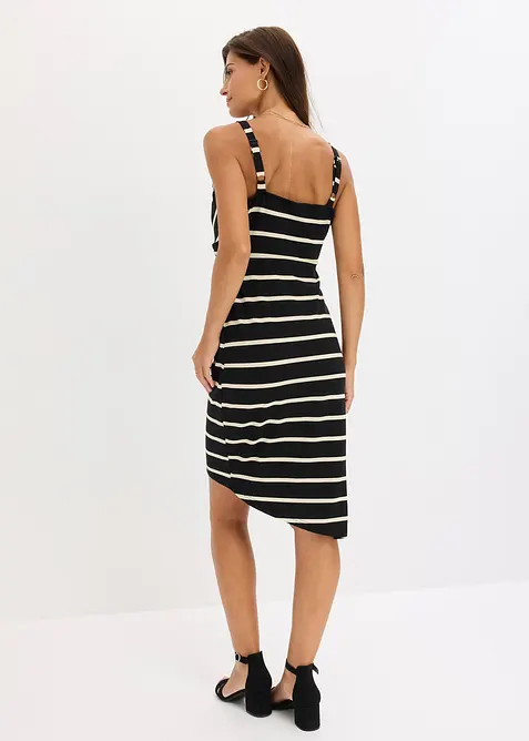 Jerseykl&auml;nning med djup urringning, bonprix