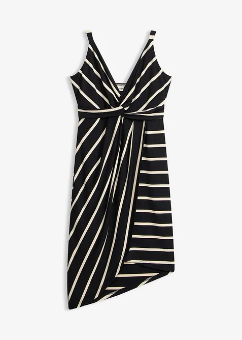 Jerseykl&auml;nning med djup urringning, bonprix