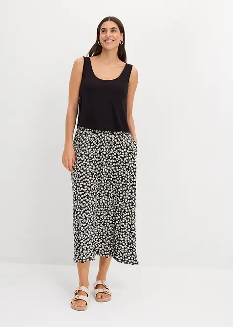 Maxikl&auml;nning i trik&aring; av viskos och elastan, bonprix