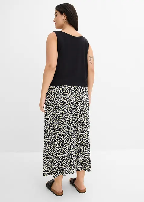 Maxikl&auml;nning i trik&aring; av viskos och elastan, bonprix