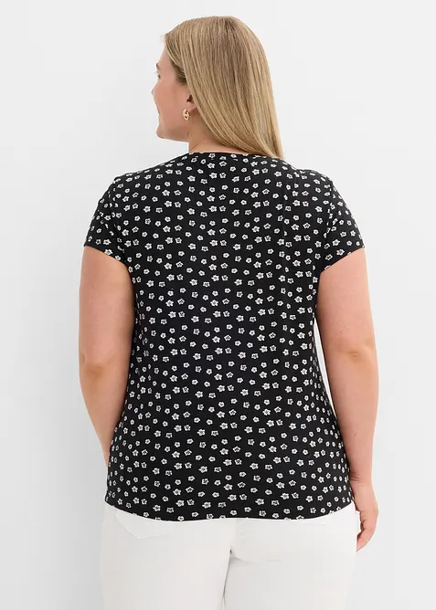 Topp (3-pack) i en mix av bomull och elastan, bonprix