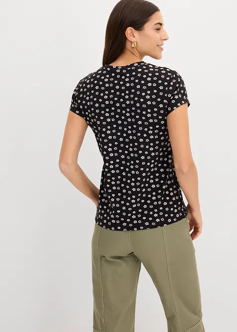 Topp (3-pack) i en mix av bomull och elastan, bonprix