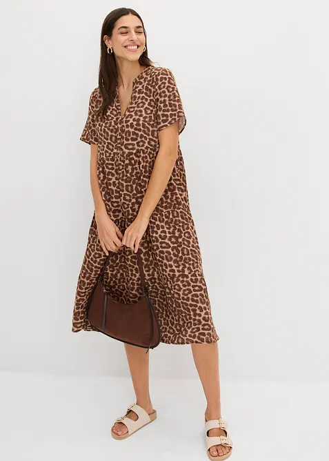 Kl&auml;nning av mjuk muslin, bonprix