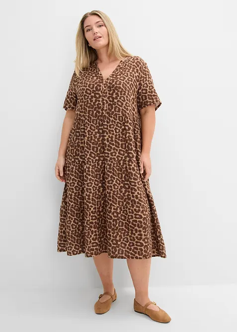 Kl&auml;nning av mjuk muslin, bonprix