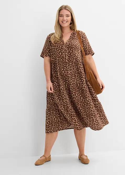 Kl&auml;nning av mjuk muslin, bonprix