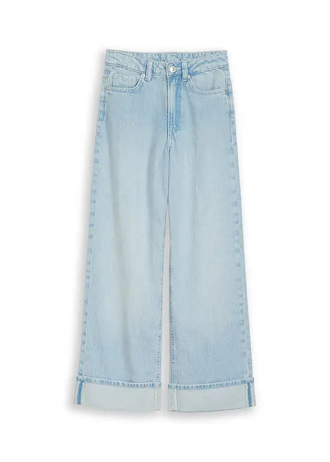 Wide Leg Jeans Mid Waist fr&aring;n Tom Tailor, Tom Tailor
