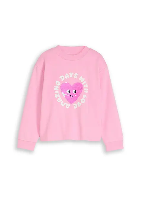 Sweatshirt med v&auml;ndbara paljetter fr&aring;n Tom Tailor, Tom Tailor