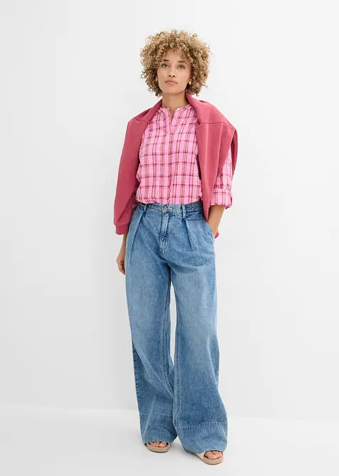 Blus i bomull, bonprix