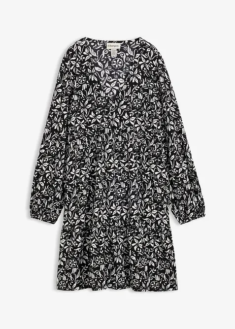 Tunikakl&auml;nning av l&auml;tt kr&auml;pp, bonprix