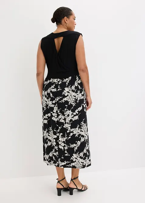 Jerseykl&auml;nning i viskosmix, bonprix