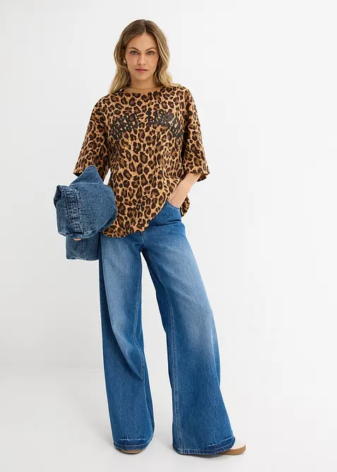 Oversizetopp i ekologisk bomull, bonprix