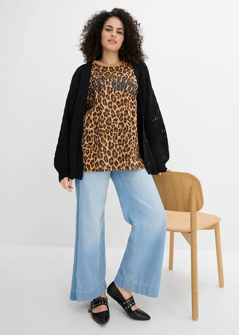 Oversizetopp i ekologisk bomull, bonprix