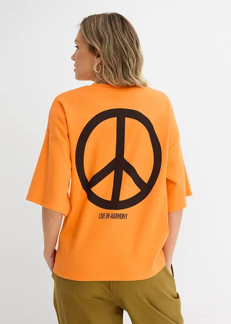 Oversizetopp av ekologisk bomull, bonprix