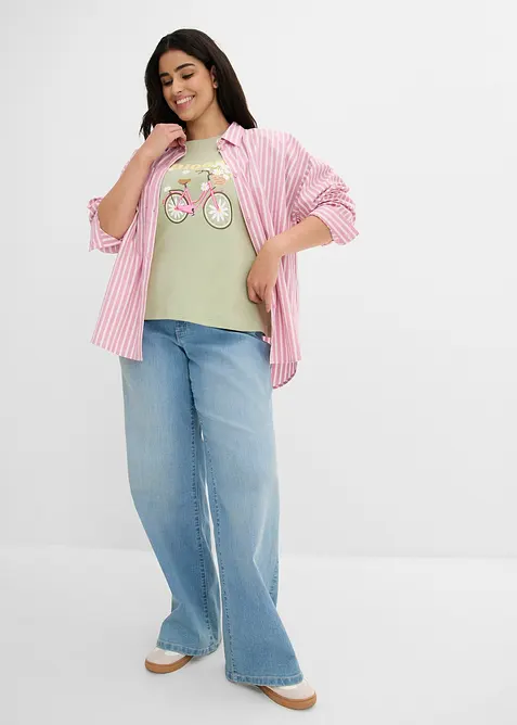 Ledig T-shirt i bomull, bonprix