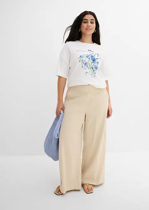 Ledig T-shirt i bomull, bonprix