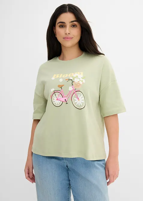 Ledig T-shirt i bomull, bonprix