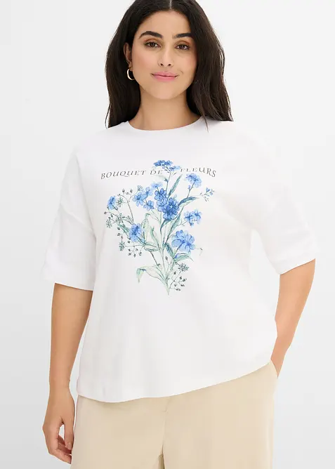 Ledig T-shirt i bomull, bonprix