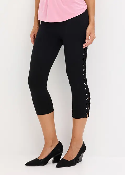 Caprileggings med sn&ouml;rning, bonprix