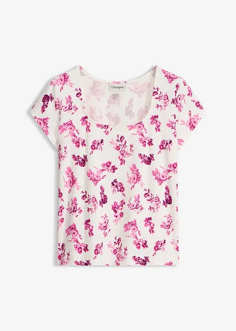 Topp i elastisk bomullsmix, bonprix