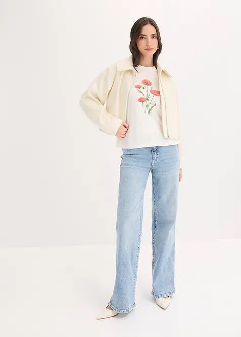 Topp i elastisk bomullsmix, bonprix