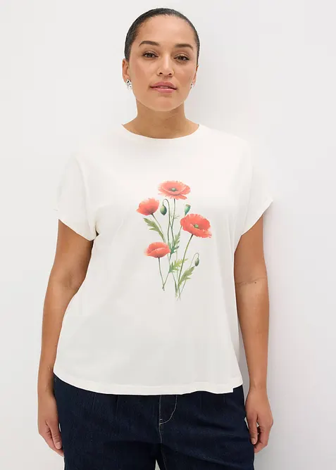 Topp i elastisk bomullsmix, bonprix