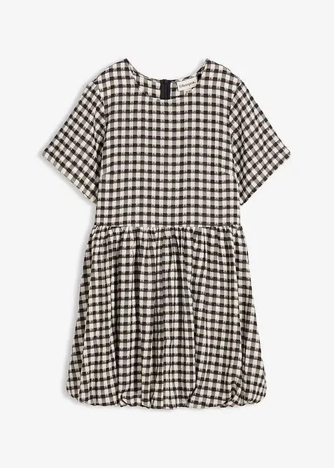 Kort kl&auml;nning med ballongformad nederkant, bonprix