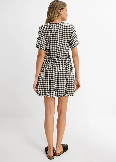 Kort kl&auml;nning med ballongformad nederkant, bonprix