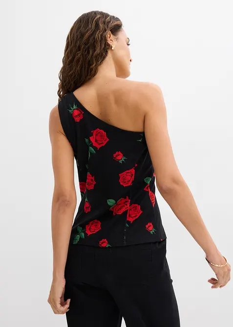 One shoulder-linne med dekorativ detalj, bonprix