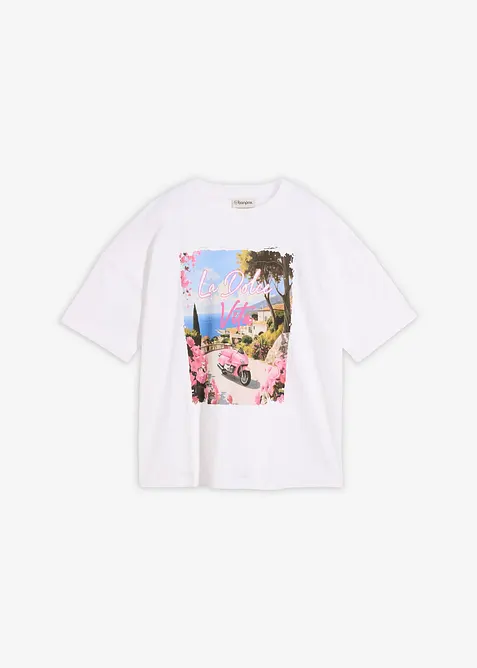 Oversizetopp av ekologisk bomull, bonprix