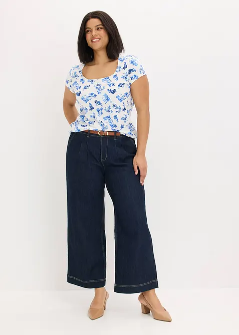 Topp i elastisk bomullsmix, bonprix