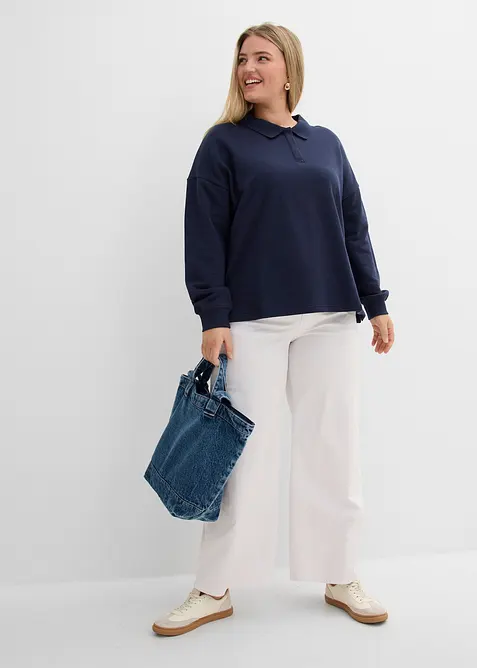 Sweatshirt i ekologisk bomull, bonprix