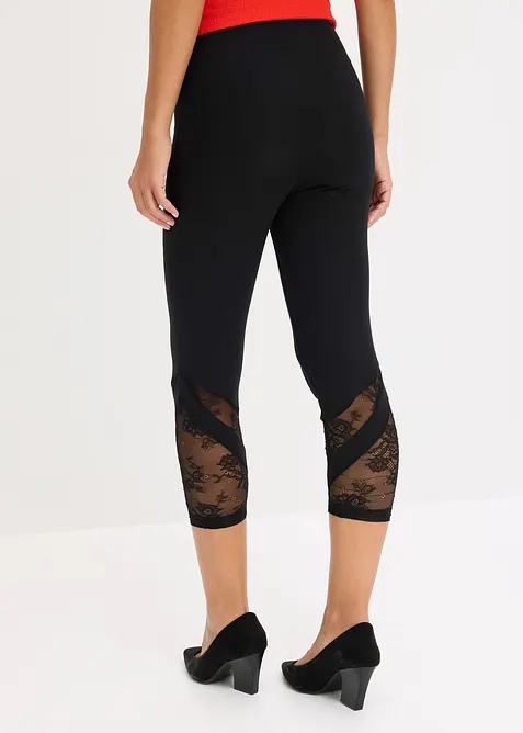 Caprileggings med spets, bonprix