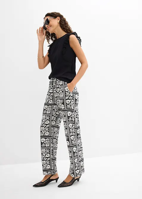 Linne i elastisk bomullsmix, bonprix