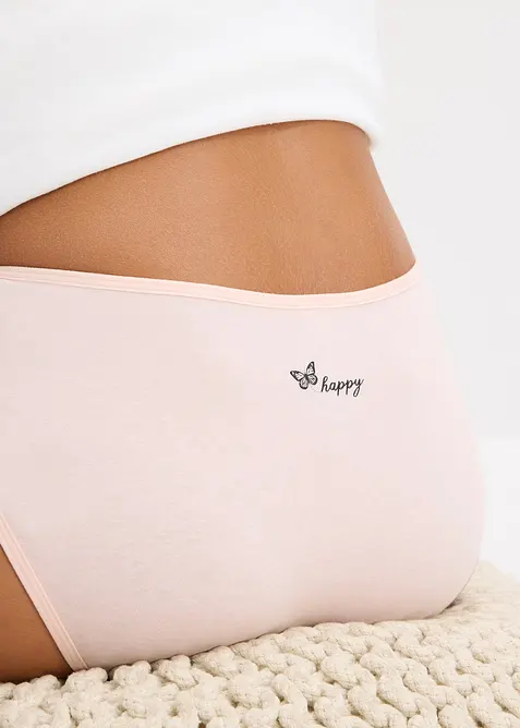 Maxihipstertrosa med mjuk bomull (4-pack), bonprix