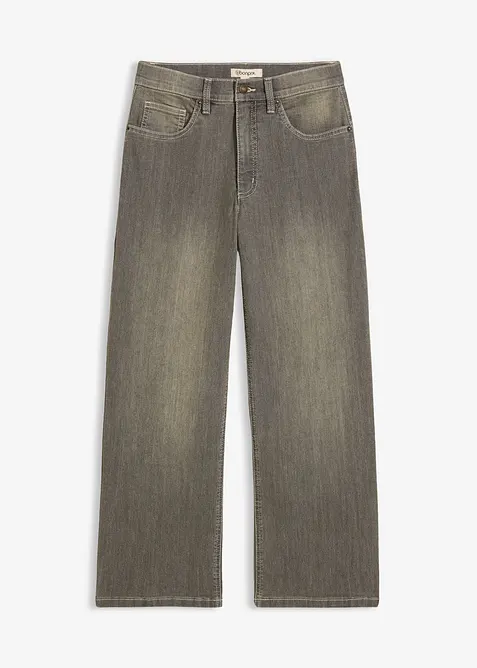 Wide Leg Jeans High Waist, cropped, bonprix