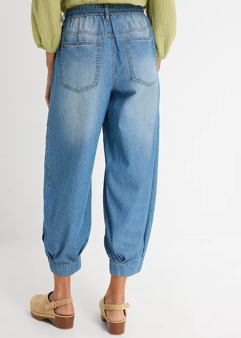 Barrel-jeans Mid Waist, res&aring;rlinning, bonprix