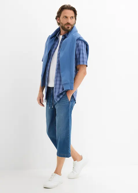 Dra p&aring;-jeans i 3/4-l&auml;ngd, Regular Fit, bonprix