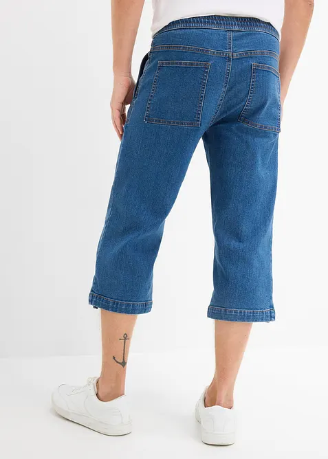 Dra p&aring;-jeans i 3/4-l&auml;ngd, Regular Fit, bonprix