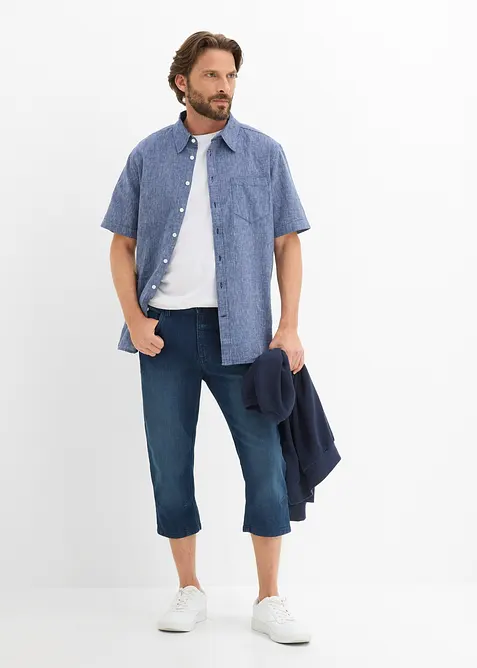 Tunna 3/4-Jeans med res&aring;rmidja, Slim Fit, bonprix