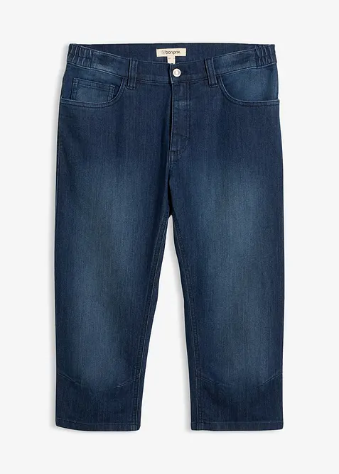 Tunna 3/4-Jeans med res&aring;rmidja, Slim Fit, bonprix